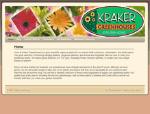 Tablet Screenshot of krakergreenhouses.com